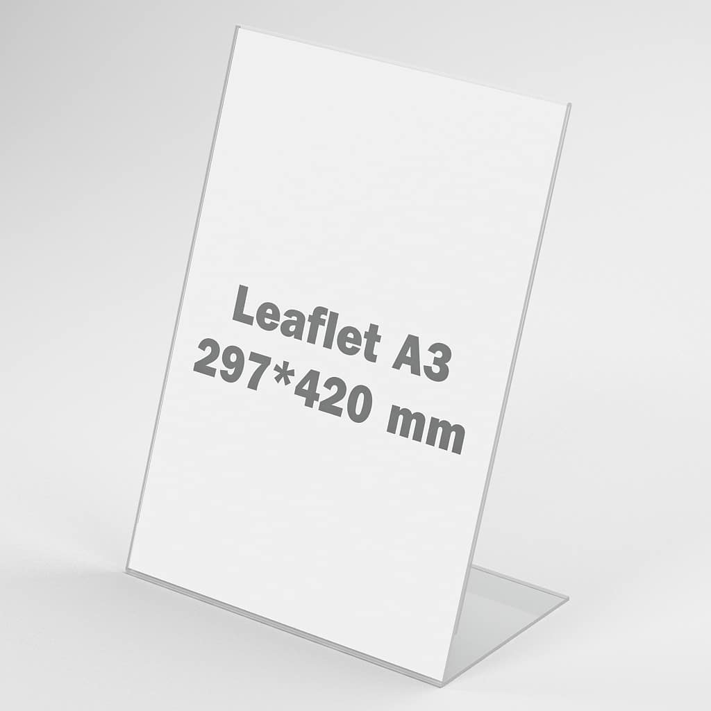 Plaque Plexigglas blanc au format A3, A4 ou A5 210 x 300 mm