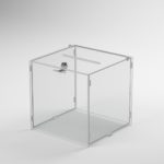 Urne de collecte de fonds en plexi épaisseur 30