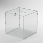 Urne de collecte de fonds en plexi épaisseur 40