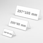 Chevalet porte-nom à une face